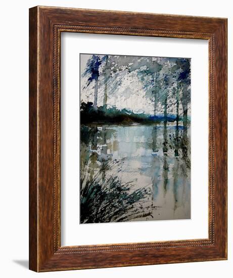 Watercolor 191205-Pol Ledent-Framed Art Print