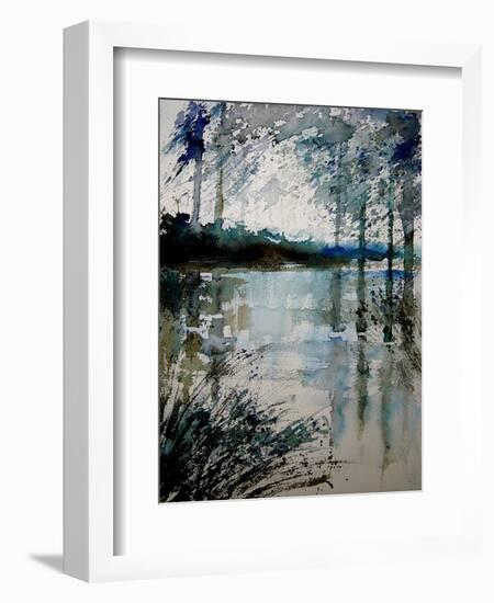 Watercolor 191205-Pol Ledent-Framed Art Print