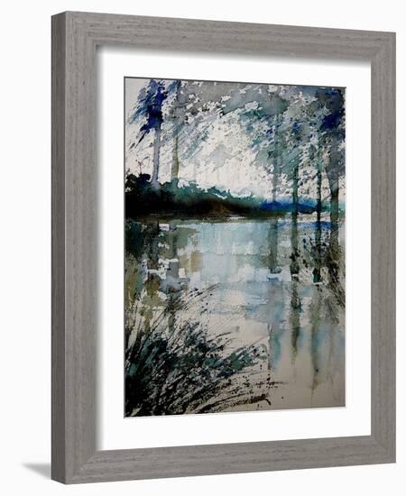 Watercolor 191205-Pol Ledent-Framed Art Print