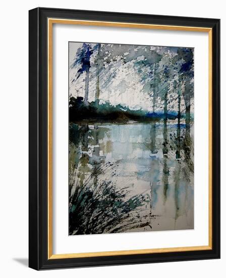 Watercolor 191205-Pol Ledent-Framed Art Print