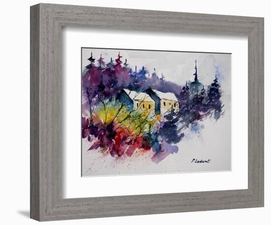 Watercolor 231207-Pol Ledent-Framed Art Print