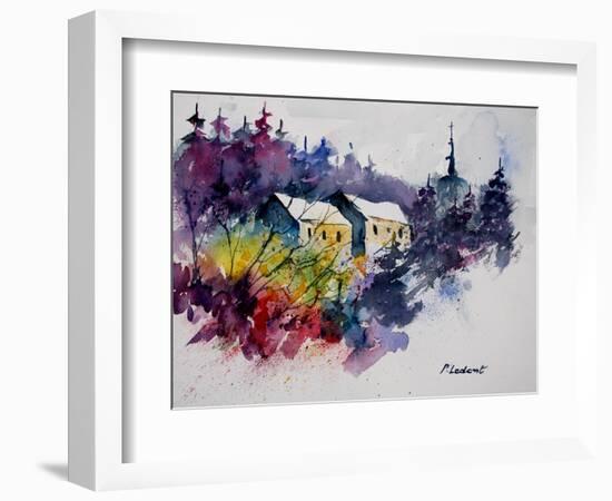 Watercolor 231207-Pol Ledent-Framed Art Print