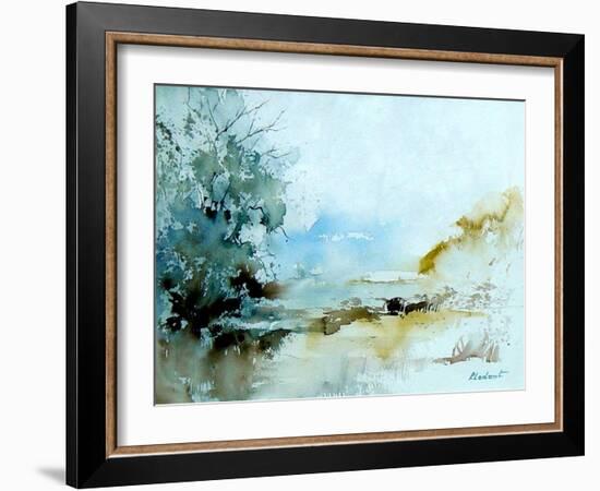 Watercolor 240405-Pol Ledent-Framed Art Print