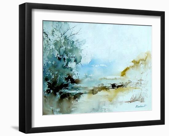 Watercolor 240405-Pol Ledent-Framed Art Print