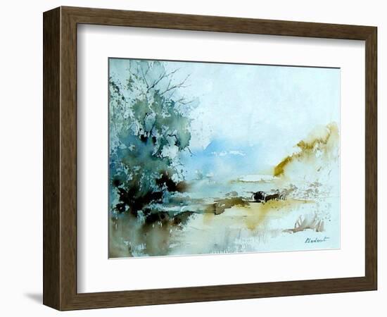 Watercolor 240405-Pol Ledent-Framed Art Print