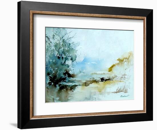 Watercolor 240405-Pol Ledent-Framed Art Print