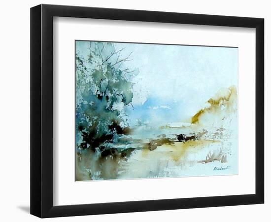 Watercolor 240405-Pol Ledent-Framed Art Print