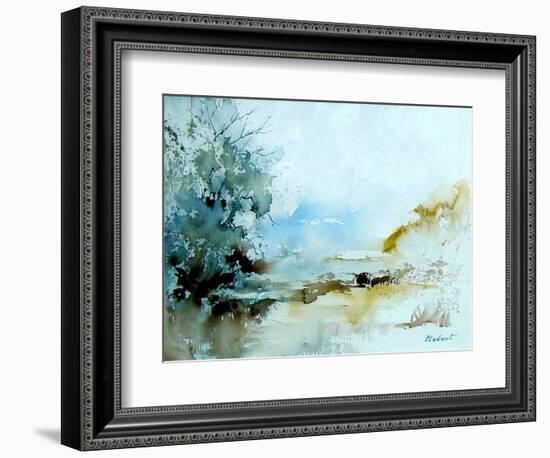 Watercolor 240405-Pol Ledent-Framed Art Print