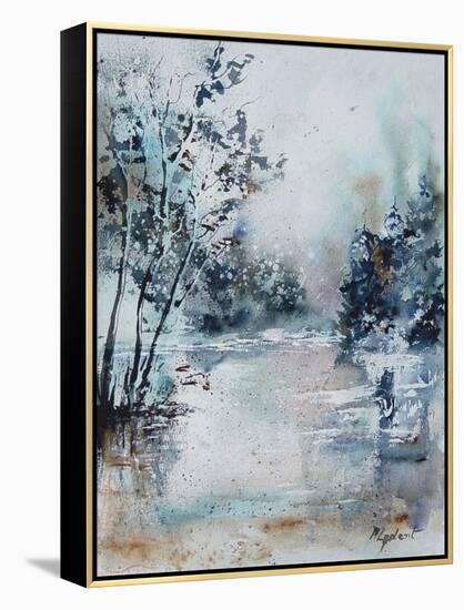 Watercolor 251203-Pol Ledent-Framed Stretched Canvas