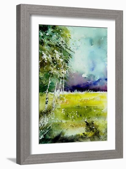 Watercolor 256-Pol Ledent-Framed Art Print