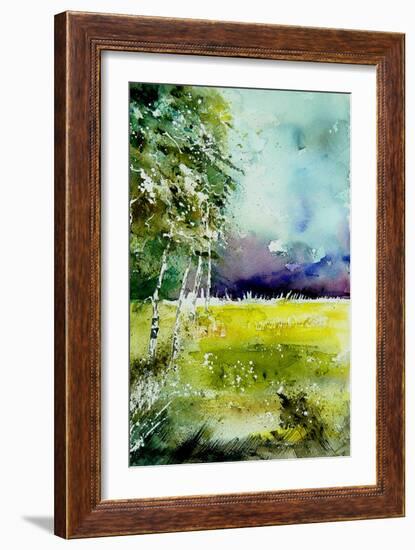 Watercolor 256-Pol Ledent-Framed Art Print