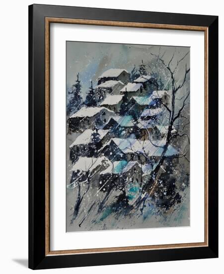 Watercolor 4121132 Snow Landscape-Pol Ledent-Framed Art Print