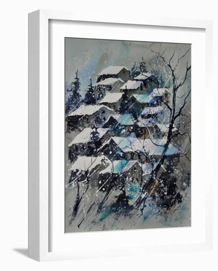 Watercolor 4121132 Snow Landscape-Pol Ledent-Framed Art Print