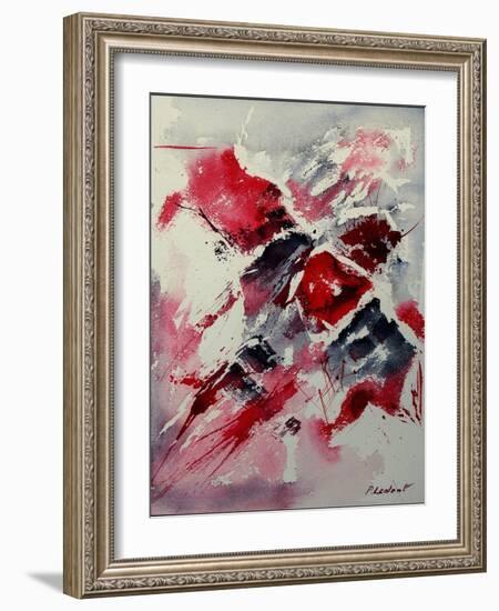 Watercolor abstract 050407-Pol Ledent-Framed Art Print