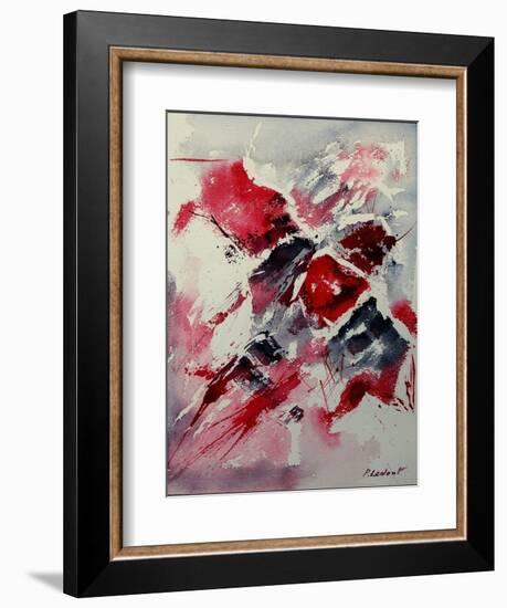 Watercolor abstract 050407-Pol Ledent-Framed Art Print