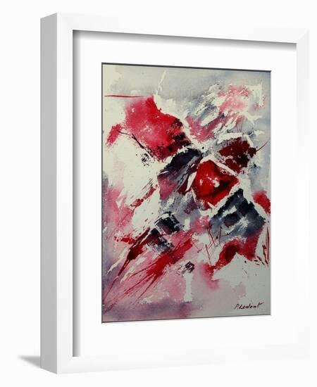 Watercolor abstract 050407-Pol Ledent-Framed Art Print