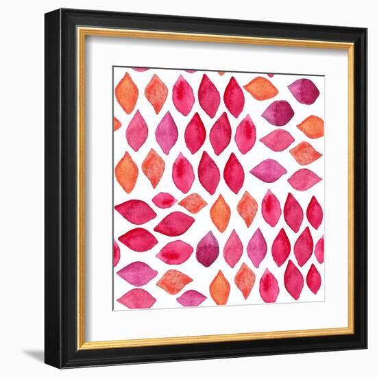 Watercolor Abstract Seamless Pattern-Ajgul-Framed Art Print