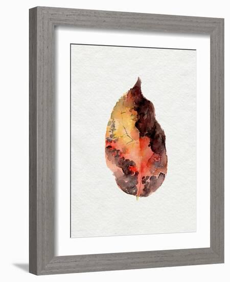 Watercolor Autumn Leaf I-Jennifer Parker-Framed Art Print