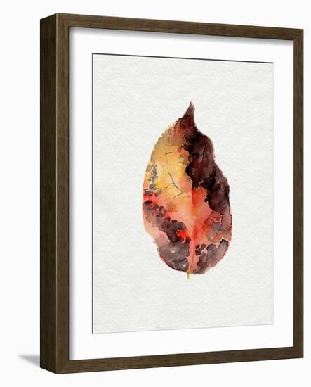 Watercolor Autumn Leaf I-Jennifer Parker-Framed Art Print