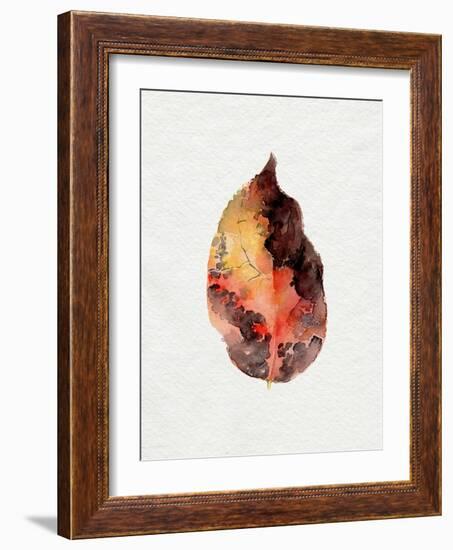 Watercolor Autumn Leaf I-Jennifer Parker-Framed Art Print