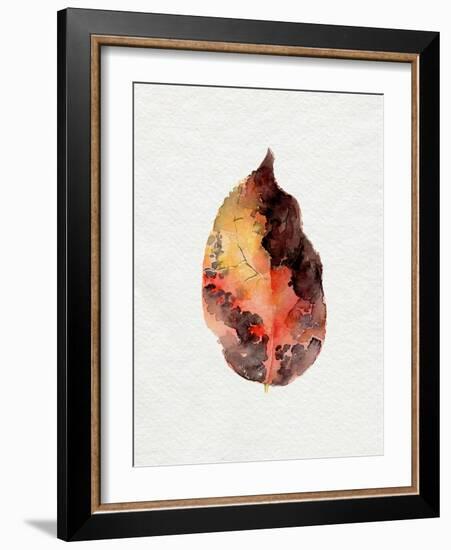 Watercolor Autumn Leaf I-Jennifer Parker-Framed Art Print