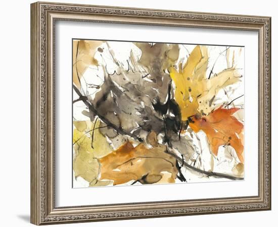 Watercolor Autumn Leaves II-Samuel Dixon-Framed Art Print