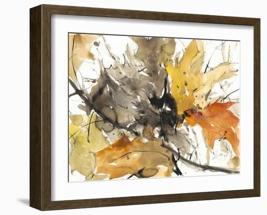 Watercolor Autumn Leaves II-Samuel Dixon-Framed Art Print