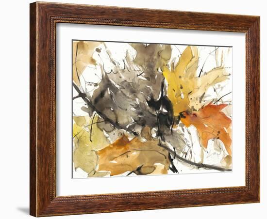 Watercolor Autumn Leaves II-Samuel Dixon-Framed Art Print