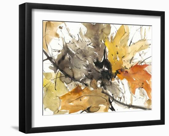 Watercolor Autumn Leaves II-Samuel Dixon-Framed Art Print