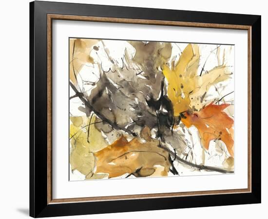 Watercolor Autumn Leaves II-Samuel Dixon-Framed Art Print