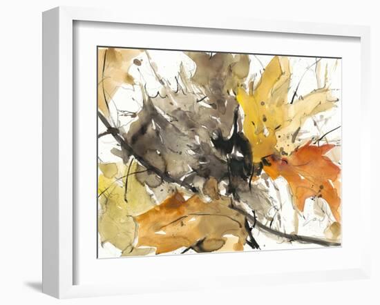 Watercolor Autumn Leaves II-Samuel Dixon-Framed Art Print