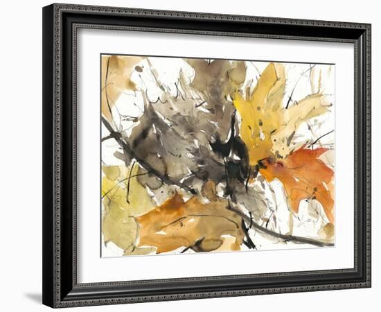 Watercolor Autumn Leaves II-Samuel Dixon-Framed Art Print