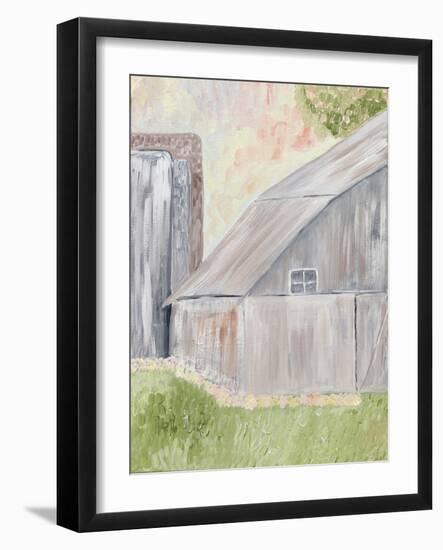 Watercolor Barn 1-Karen Barski-Framed Art Print