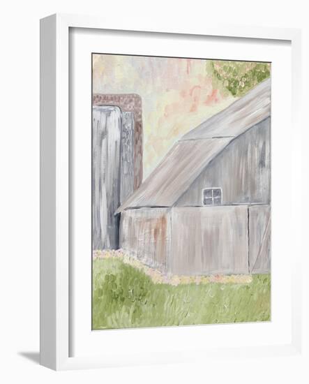 Watercolor Barn 1-Karen Barski-Framed Art Print