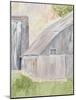 Watercolor Barn 1-Karen Barski-Mounted Art Print