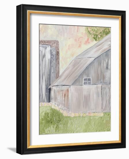 Watercolor Barn 1-Karen Barski-Framed Art Print