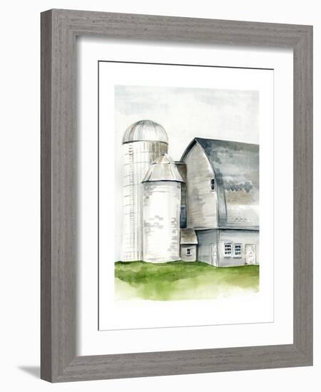 Watercolor Barn II-Jennifer Paxton Parker-Framed Premium Giclee Print