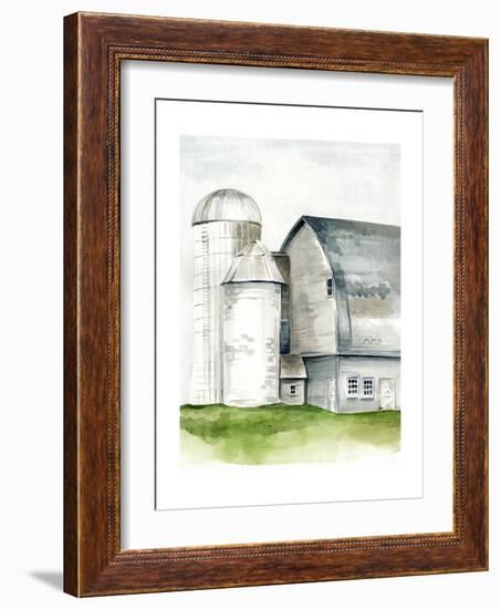 Watercolor Barn II-Jennifer Paxton Parker-Framed Premium Giclee Print