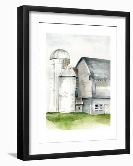 Watercolor Barn II-Jennifer Paxton Parker-Framed Premium Giclee Print