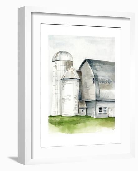 Watercolor Barn II-Jennifer Paxton Parker-Framed Premium Giclee Print