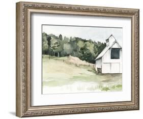 Watercolor Barn III-Jennifer Paxton Parker-Framed Art Print