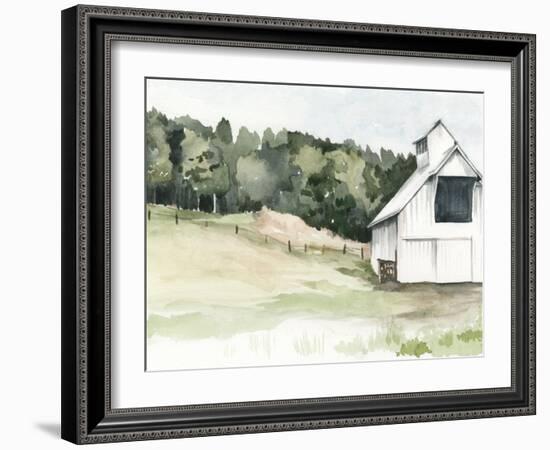 Watercolor Barn III-Jennifer Paxton Parker-Framed Art Print