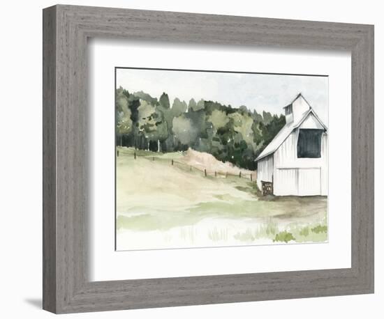 Watercolor Barn III-Jennifer Paxton Parker-Framed Premium Giclee Print