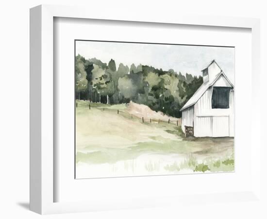 Watercolor Barn III-Jennifer Paxton Parker-Framed Premium Giclee Print