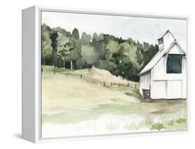 Watercolor Barn III-Jennifer Paxton Parker-Framed Stretched Canvas