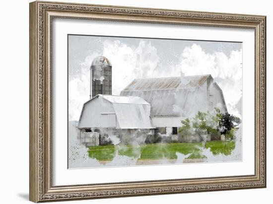 Watercolor Barn-Kimberly Allen-Framed Premium Giclee Print