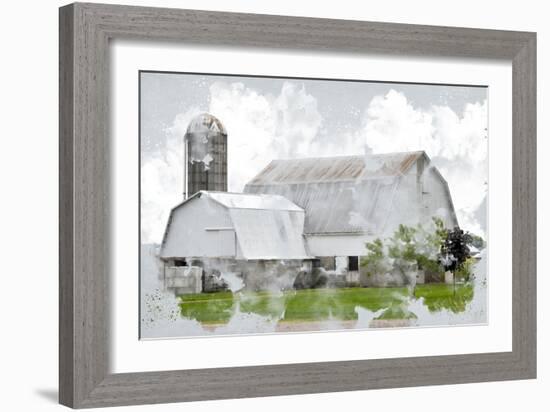 Watercolor Barn-Kimberly Allen-Framed Premium Giclee Print