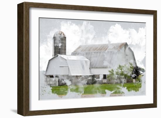 Watercolor Barn-Kimberly Allen-Framed Premium Giclee Print