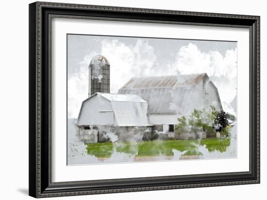 Watercolor Barn-Kimberly Allen-Framed Premium Giclee Print