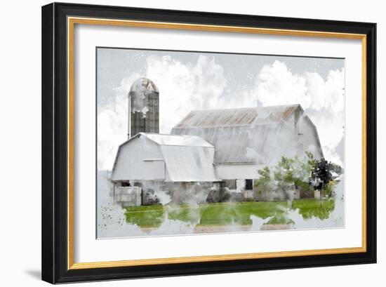 Watercolor Barn-Kimberly Allen-Framed Premium Giclee Print